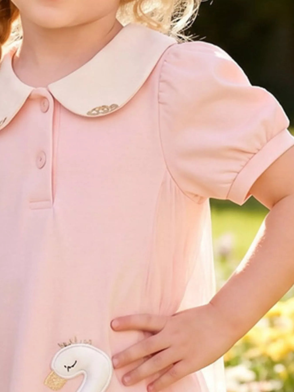 Children's Goose Short Sleeve Dress