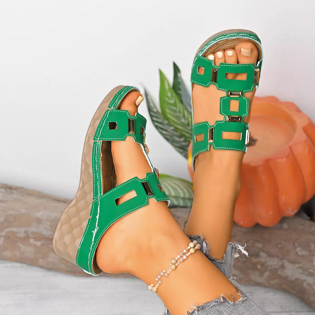 Open Toe Wedge Sandals