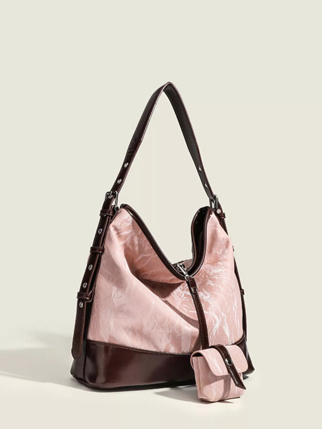 Adjustable Strap Shoulder Bag with Pouch