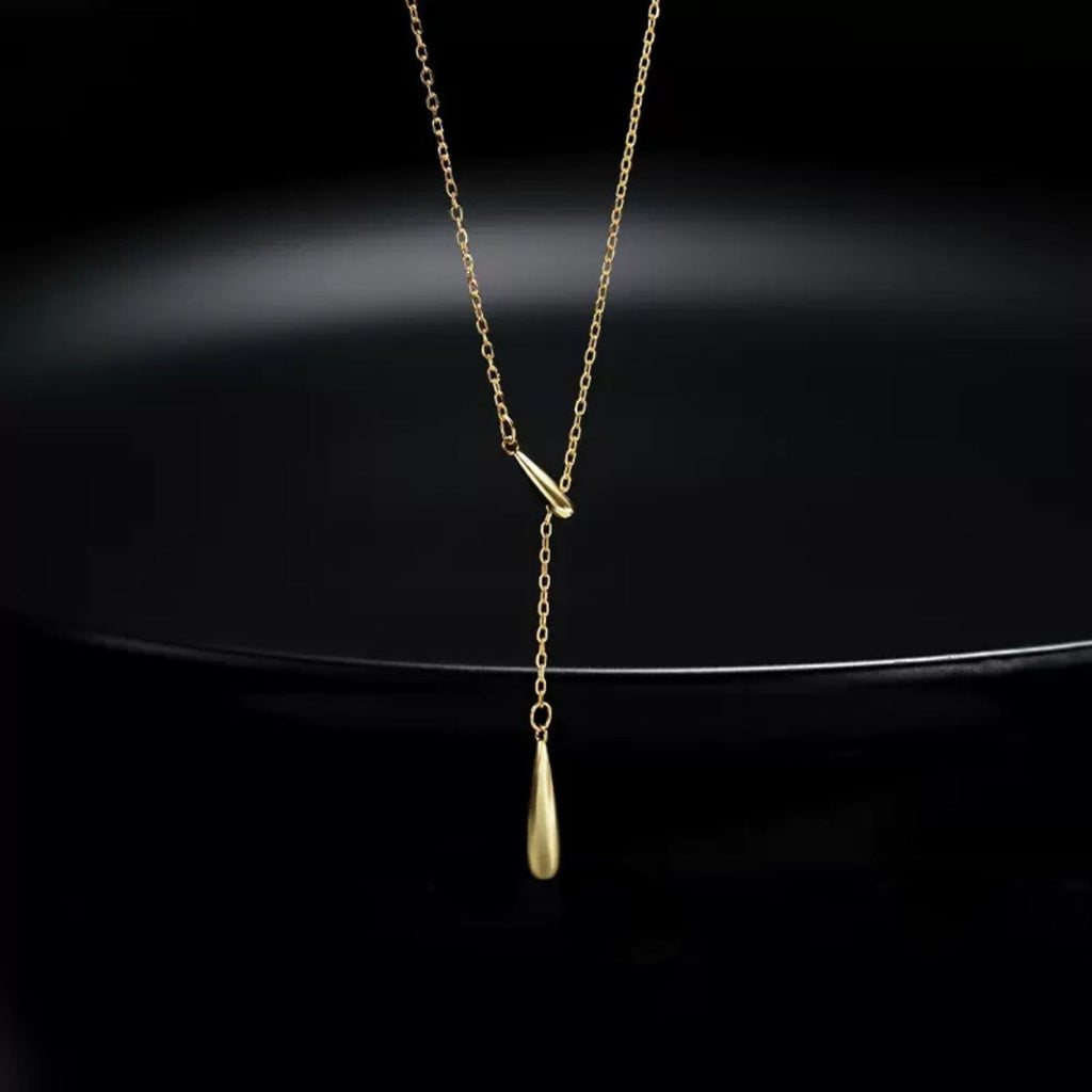 925 Sterling Silver Y-Shaped Pendant Necklace