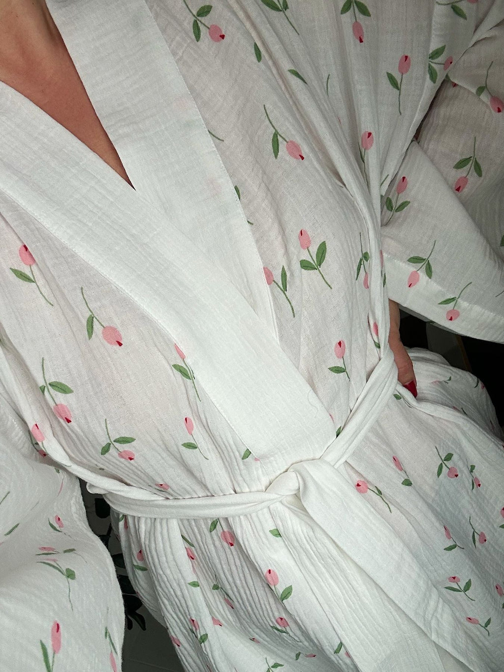 Floral Print Lightweight Lounge Nightgown