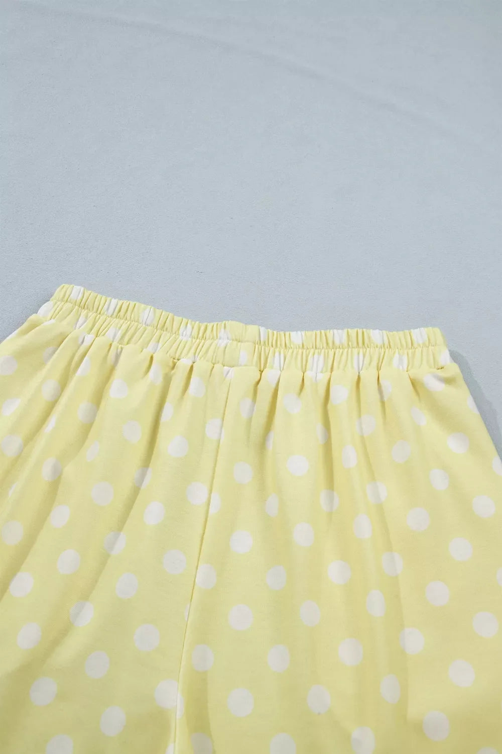 Polka Dot Short Sleeve Top and Shorts Set