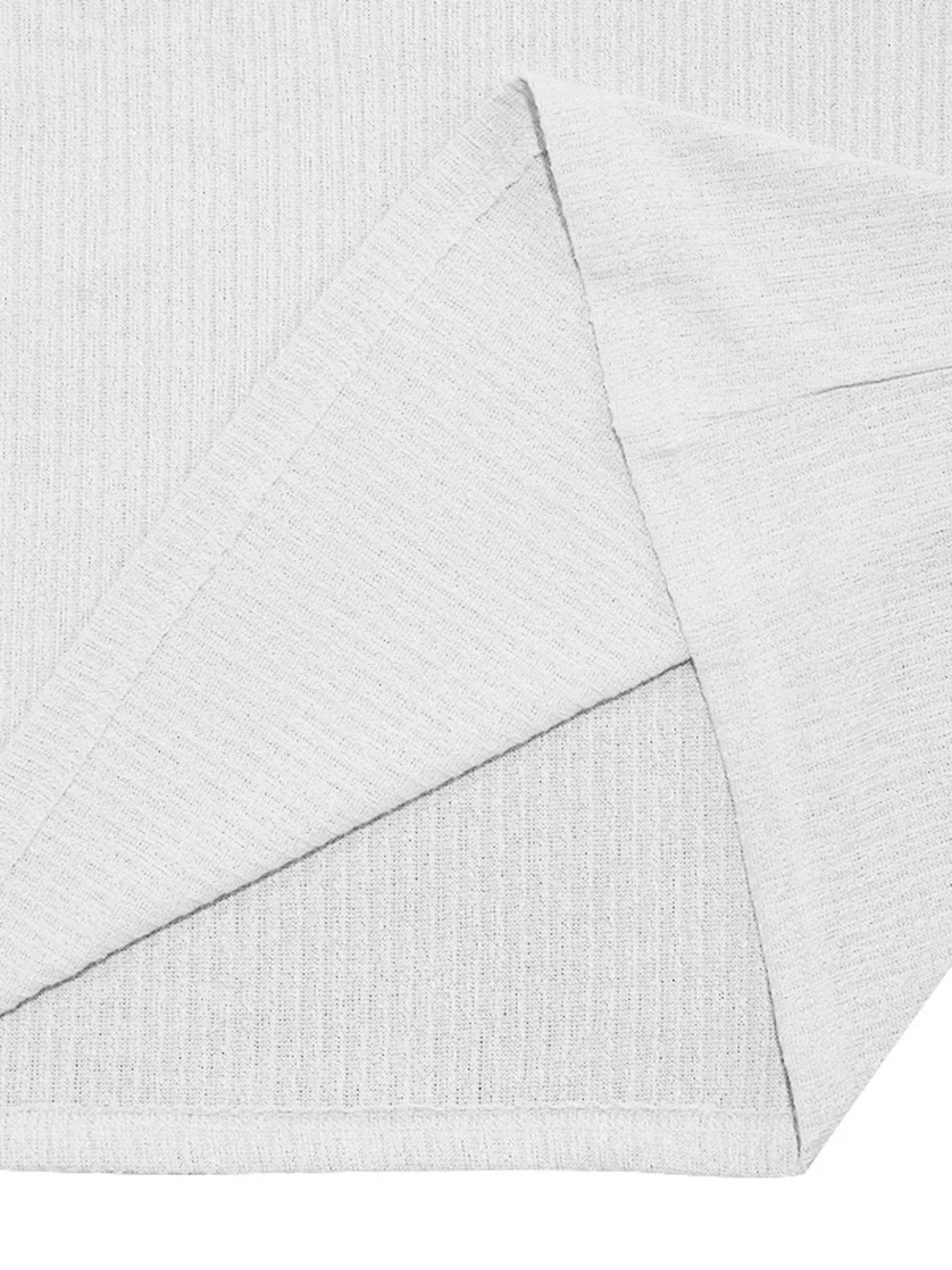 Men's Full Size Ribbed V-Neck T-Shirt Plus Size