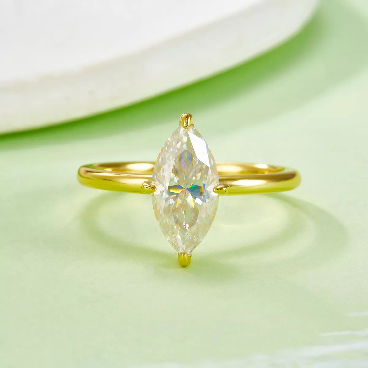 2 Carat Moissanite 925 Sterling Silver Ring