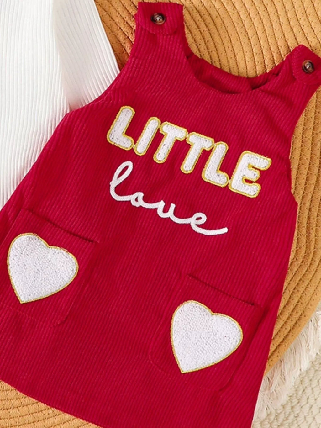 Children's Ruffled Bodysuit and Dress Set with Headband