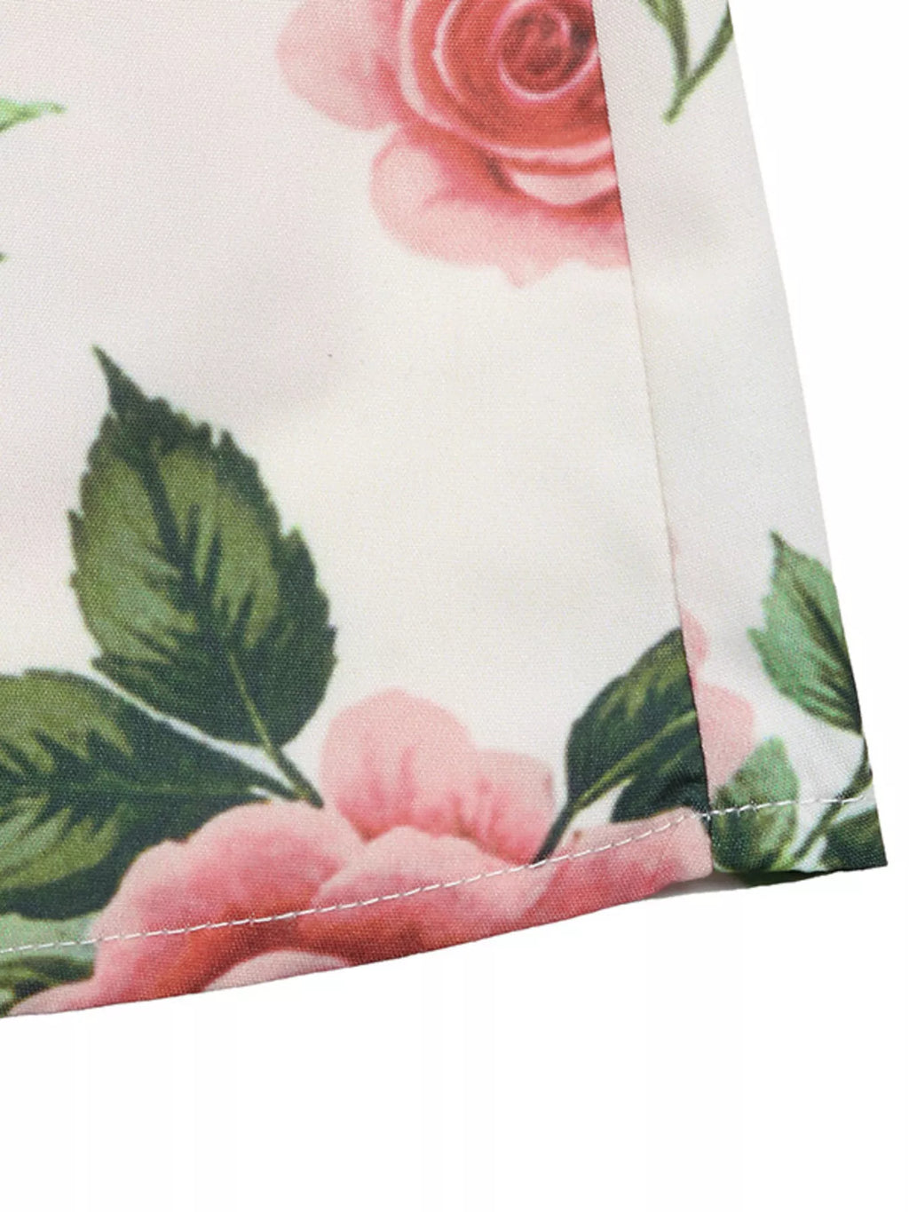 Rose Print Flowy Maxi Skirt