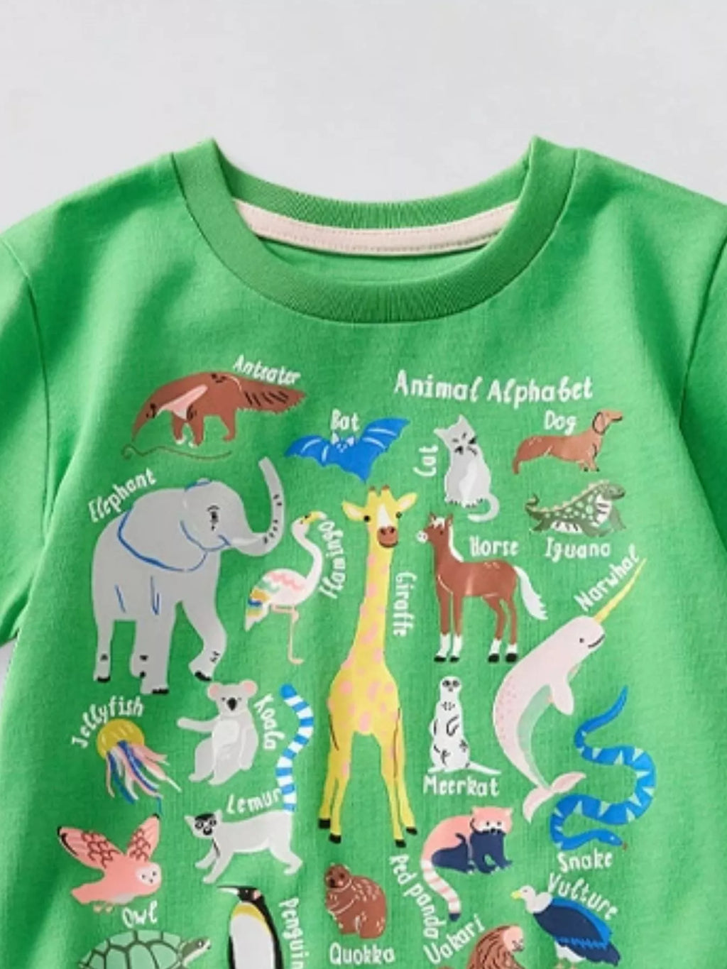 Children's Animal Graphic Short Sleeve T-Shirt