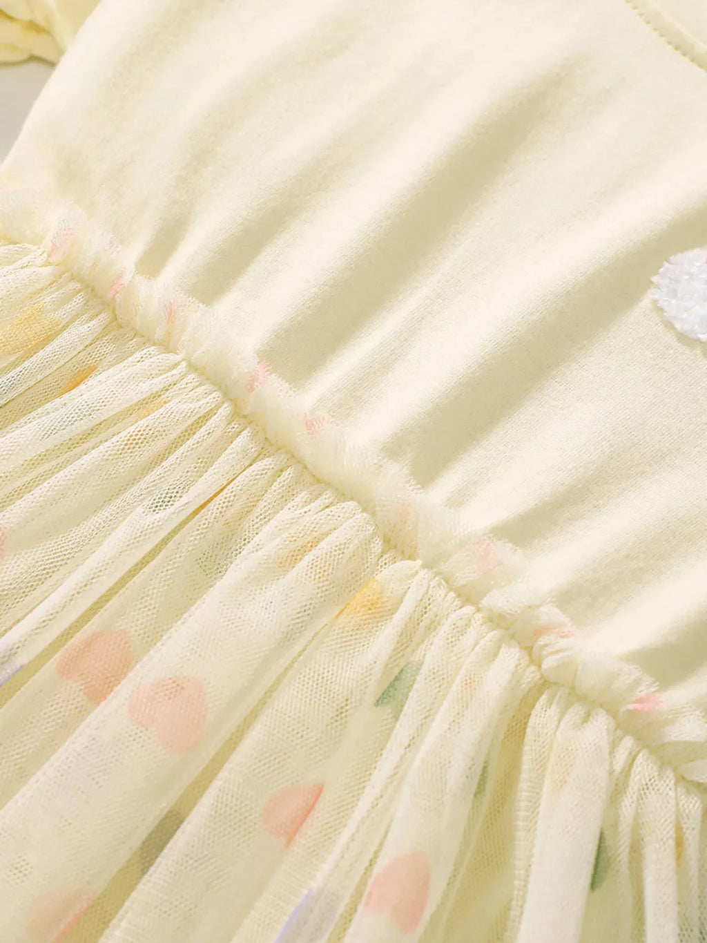 Children's Rainbow Applique Tulle Layered Dress