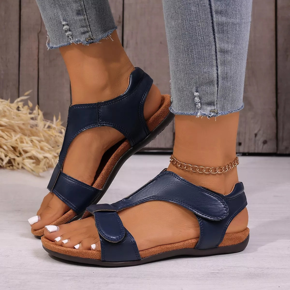 Open Toe Flats Sandals