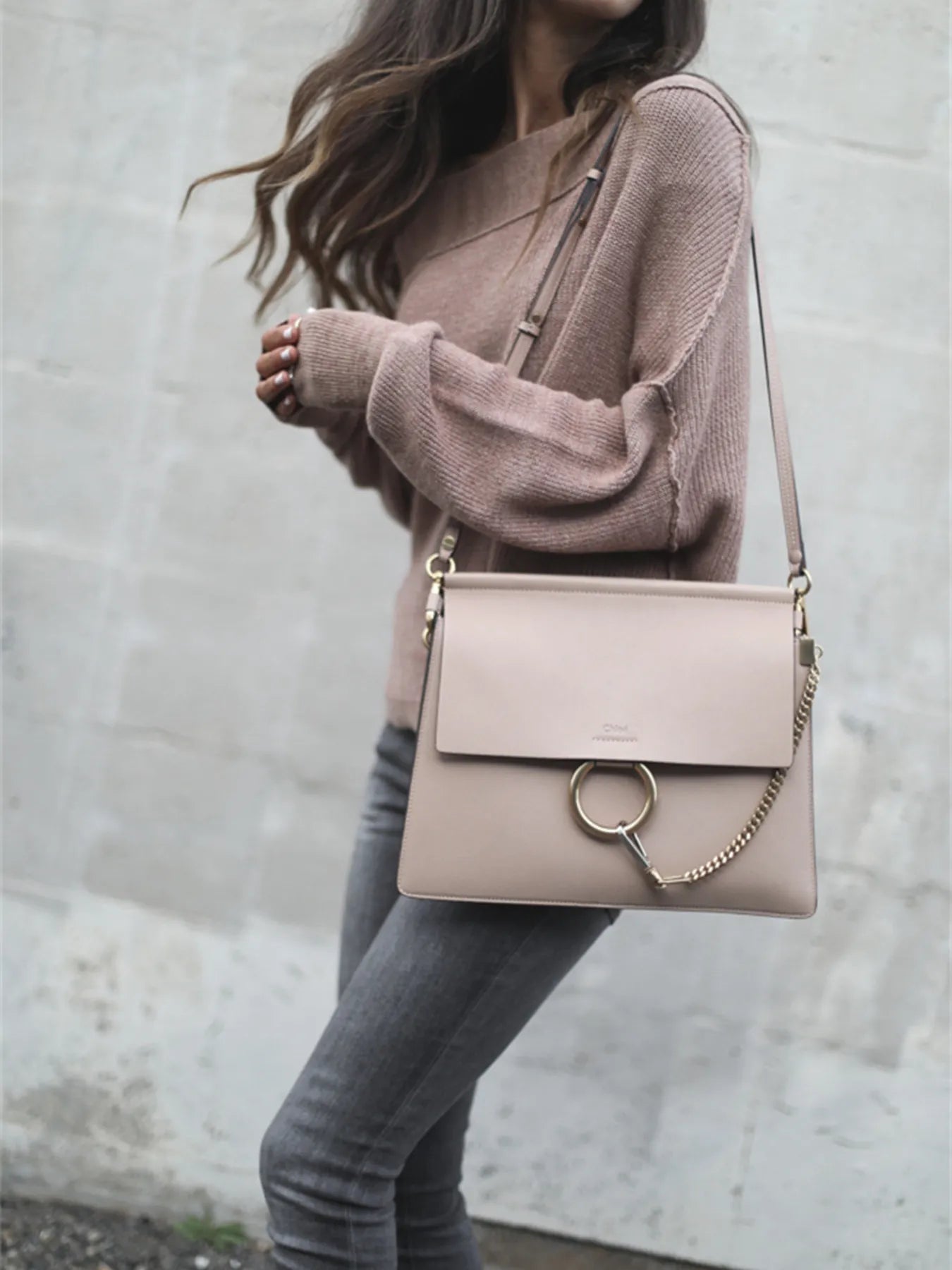 Ribbed Relaxed Fit Long Sleeve Sweater