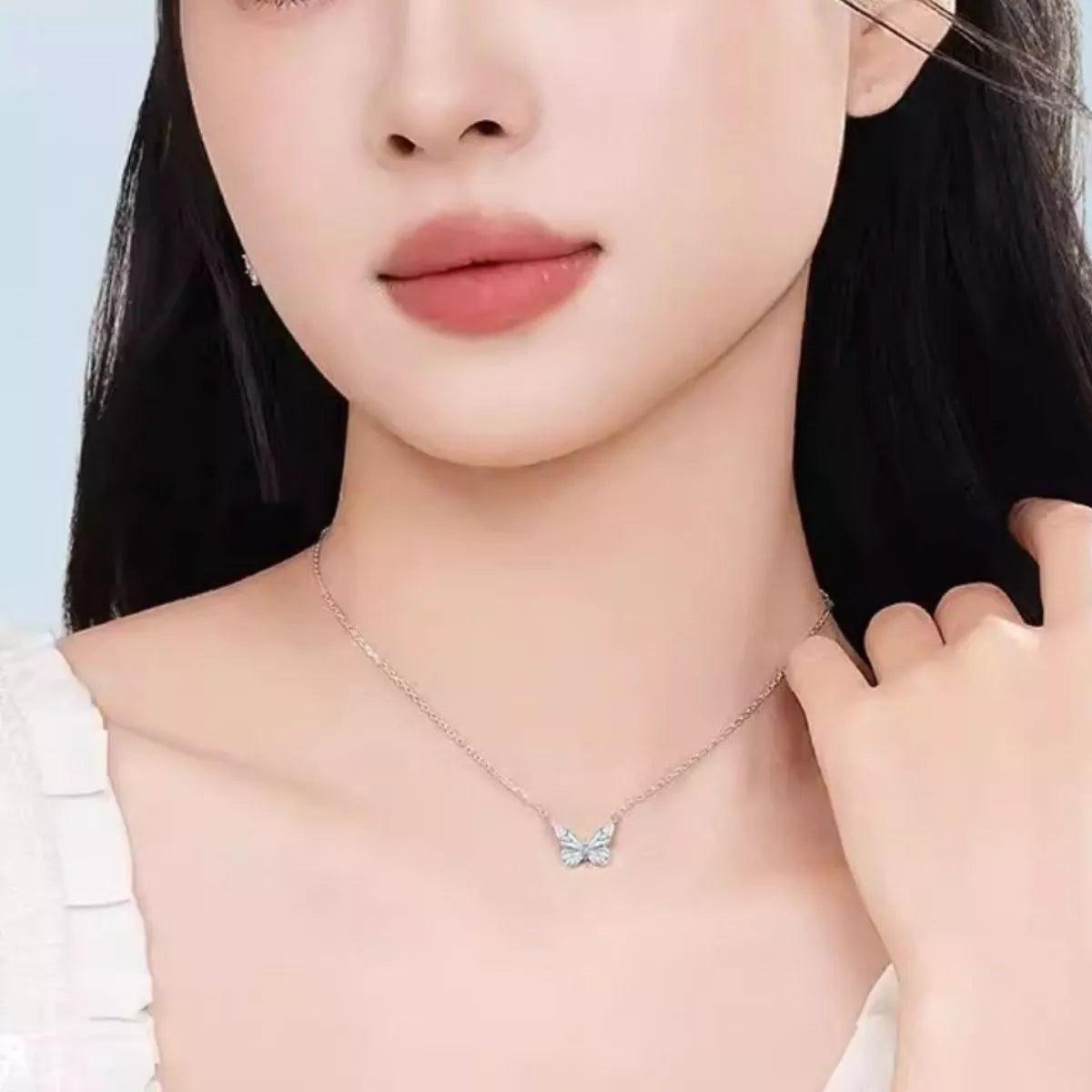 925 Sterling Silver Butterfly Necklace