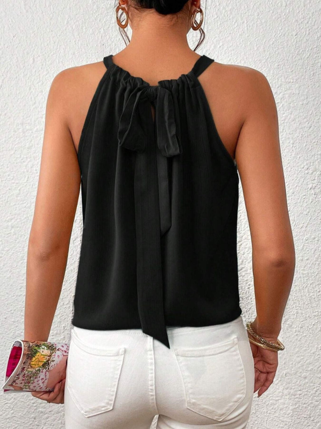 Solid Color Ruched Cami