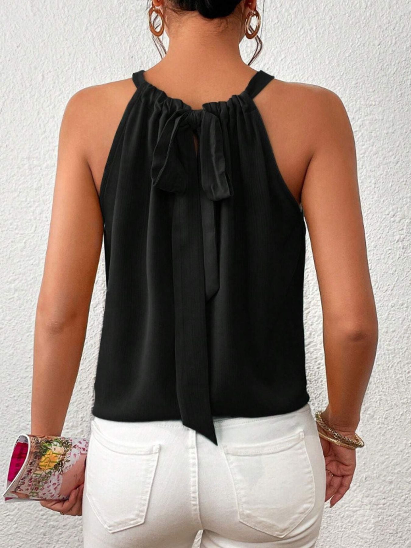 Solid Color Ruched Cami