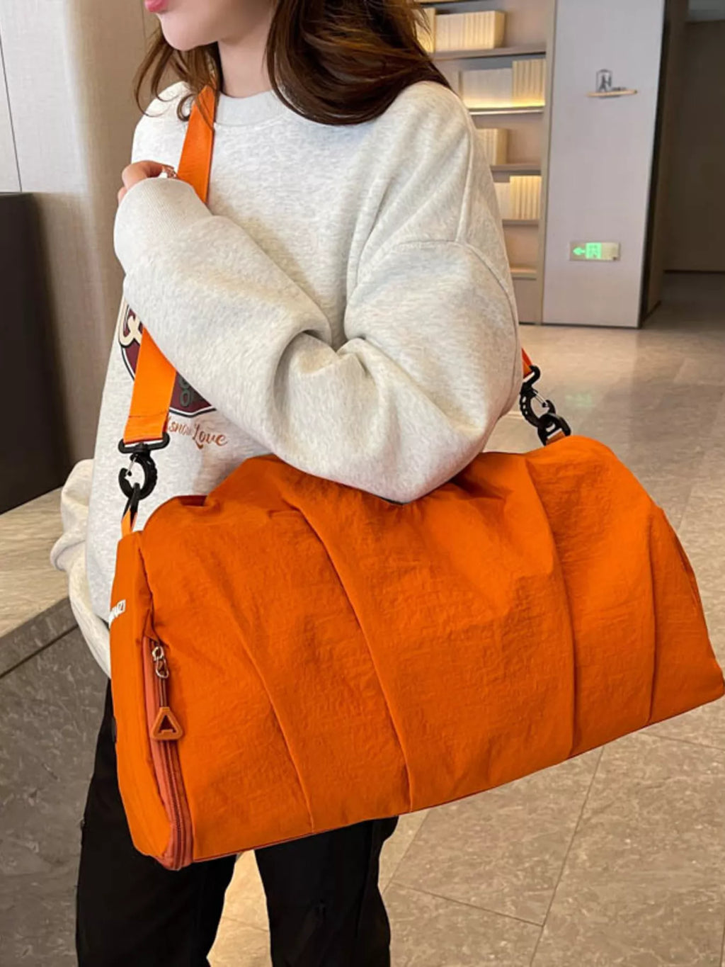 Ruched Large Capacity Travel Bag