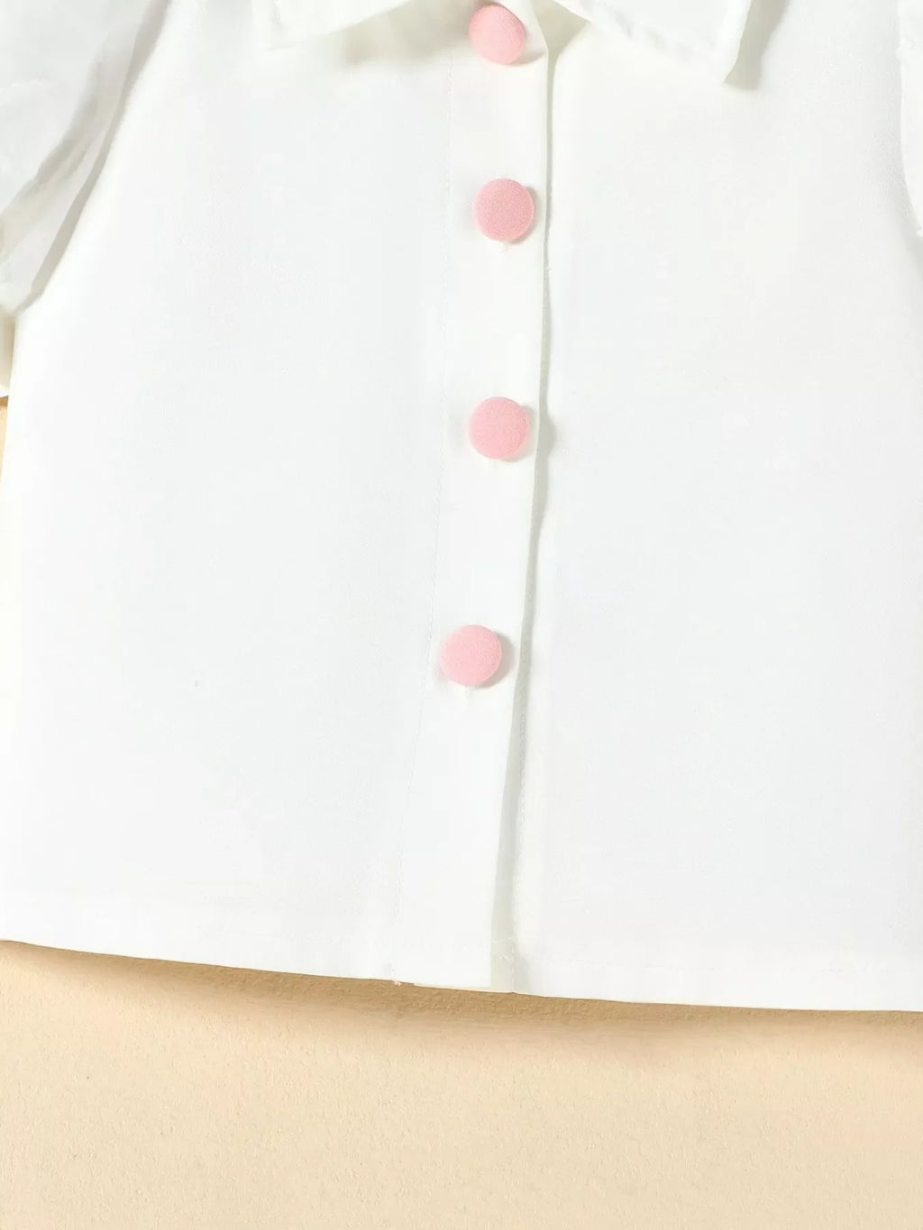 Children's Puff Sleeve Top & Skirt Set