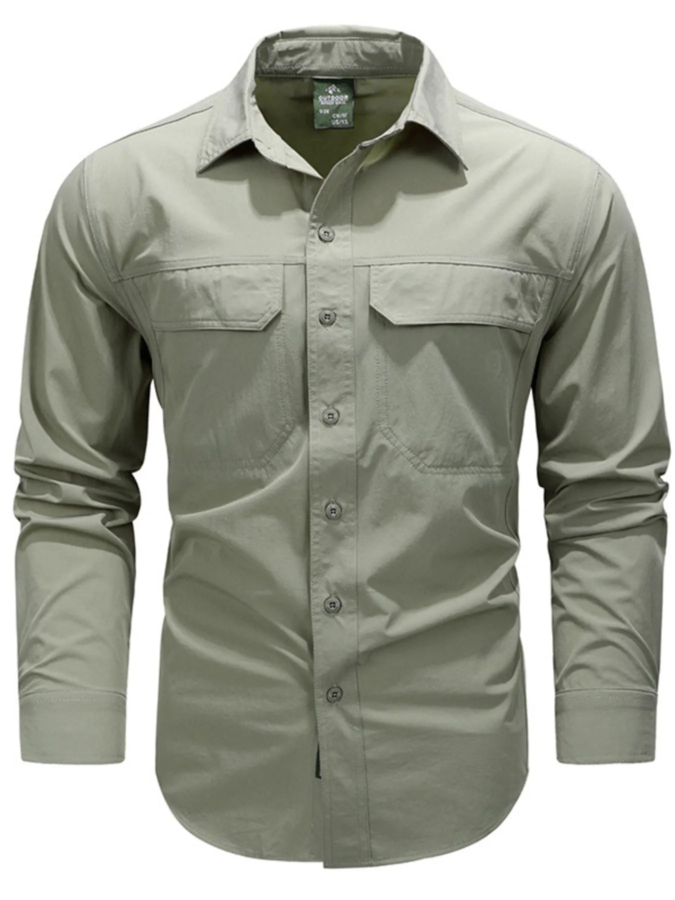 Men's Plus Size Lightweight Button Up Shirt