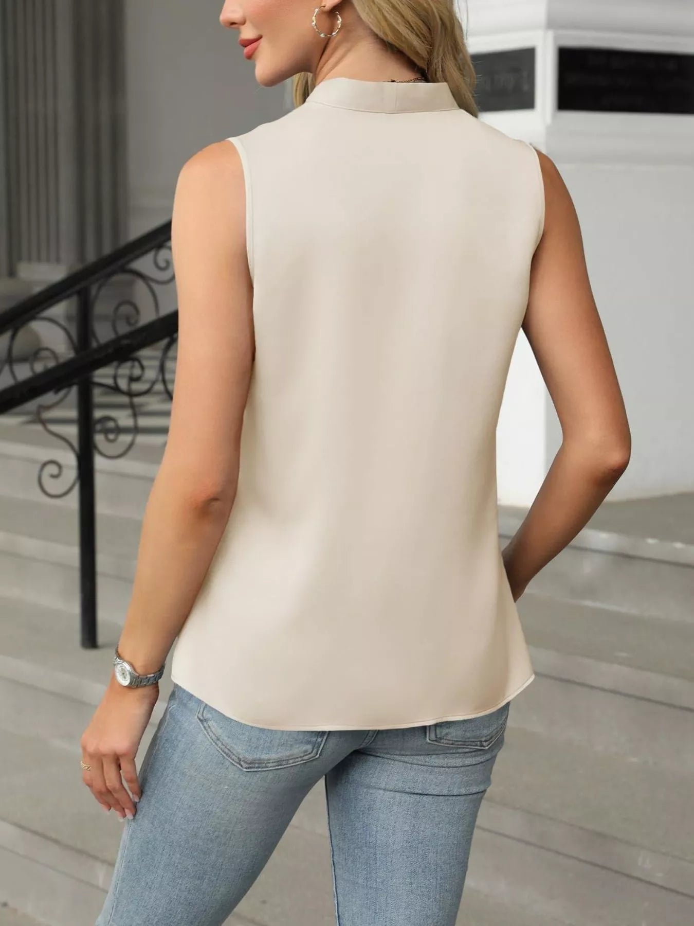 V-Neck Satin Tank