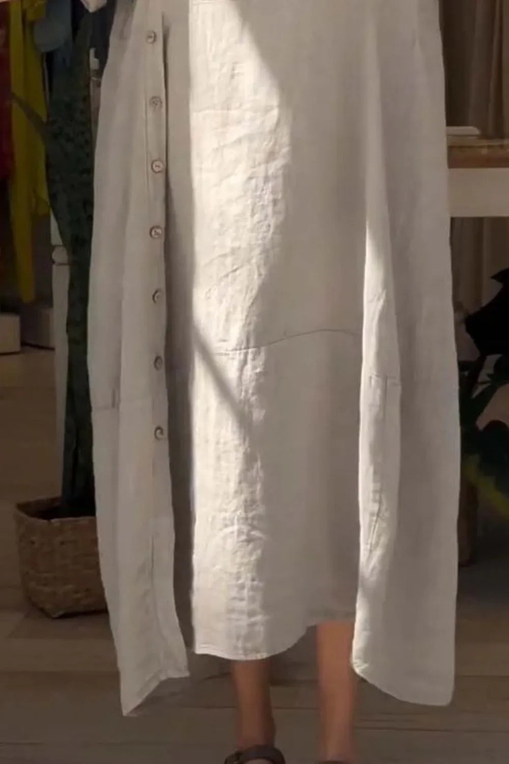 Full Size Relaxed Fit Short Sleeves Dress Plus Size