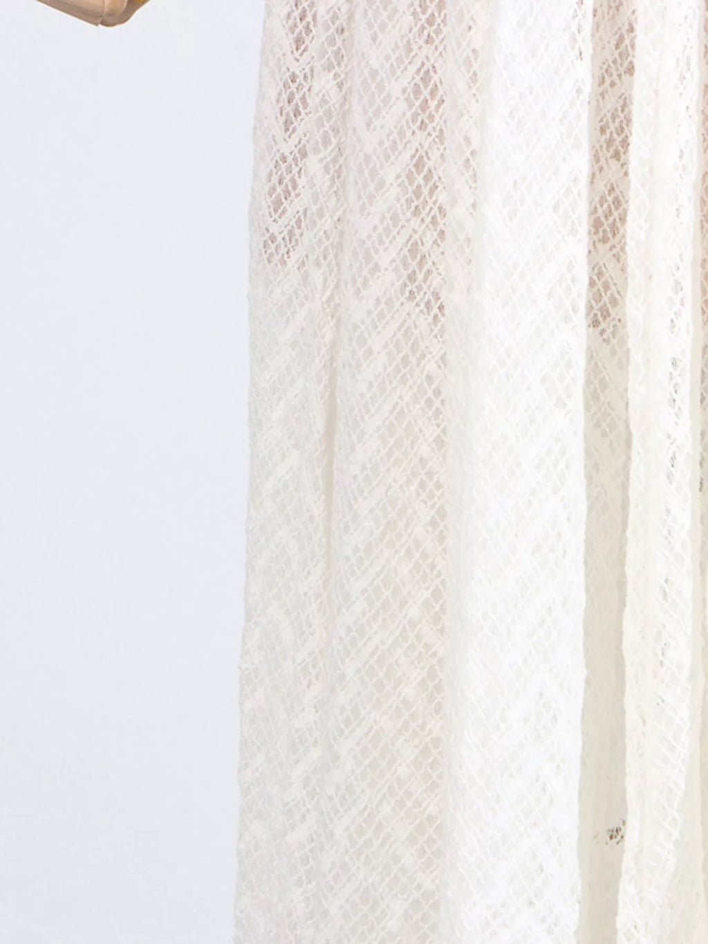 Lace Mock Neck Long Sleeve Maxi Dress