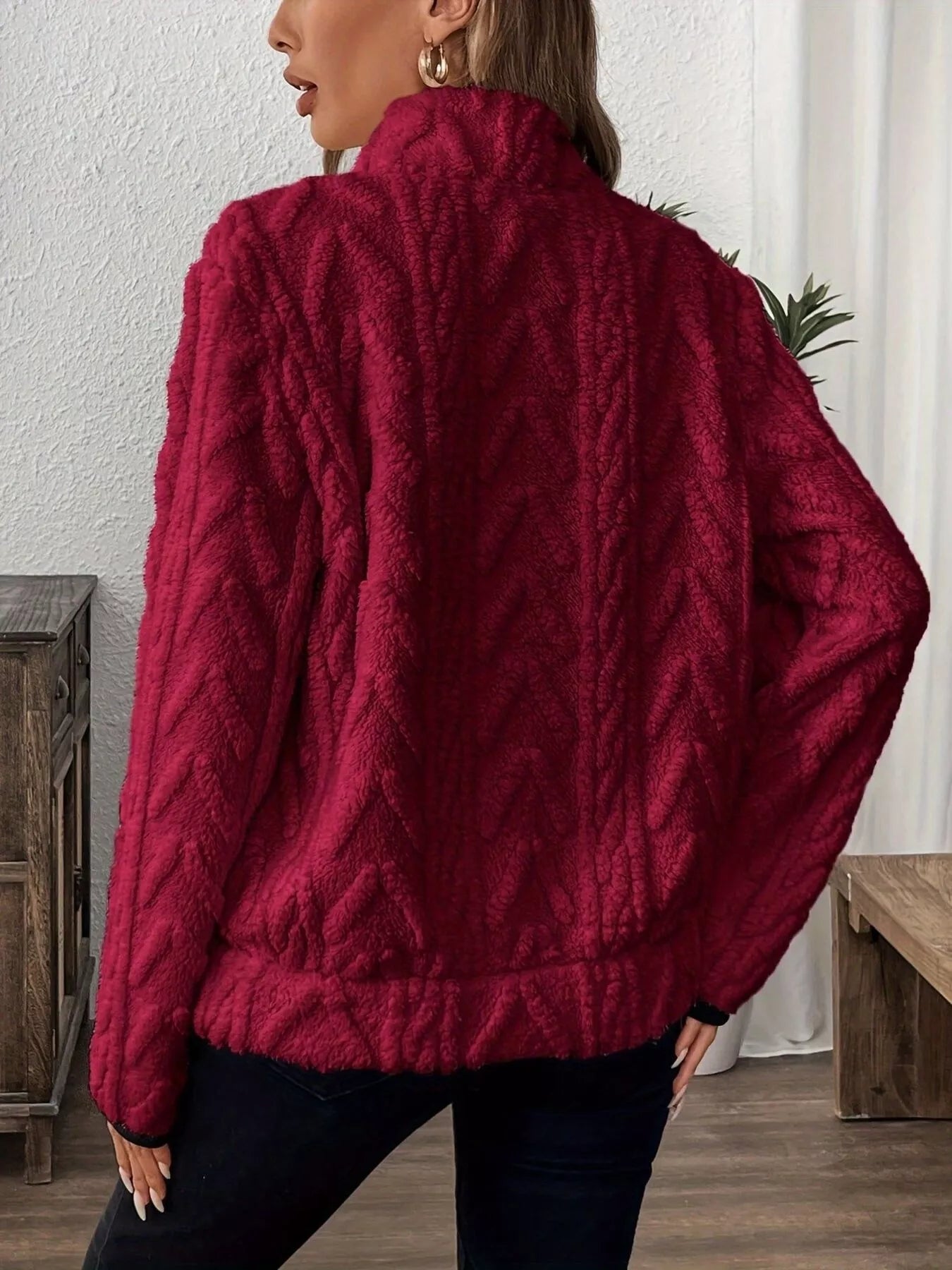 Cozy Sherpa Half Zip Sweatshirt