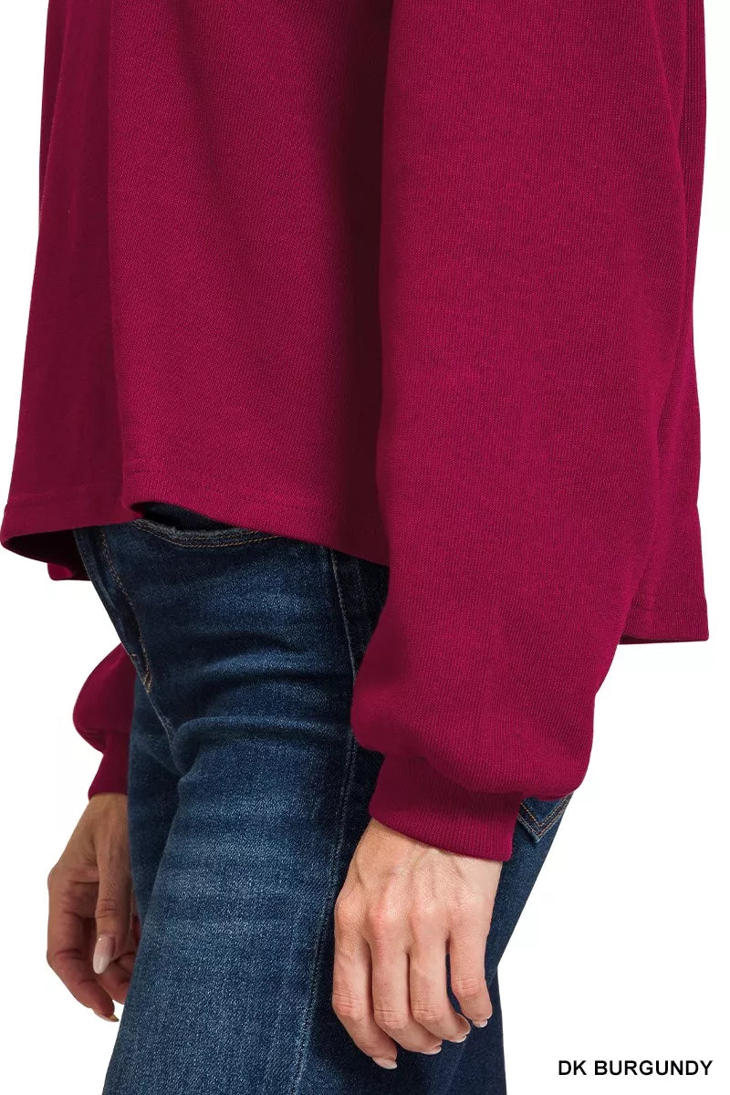 Zenana French Rib Pullover and Pants Set