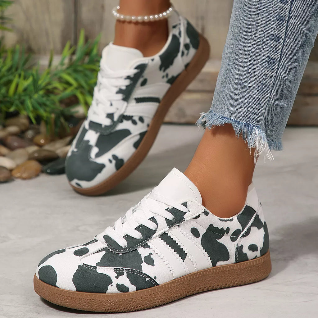 Cow Print Casual Sneakers