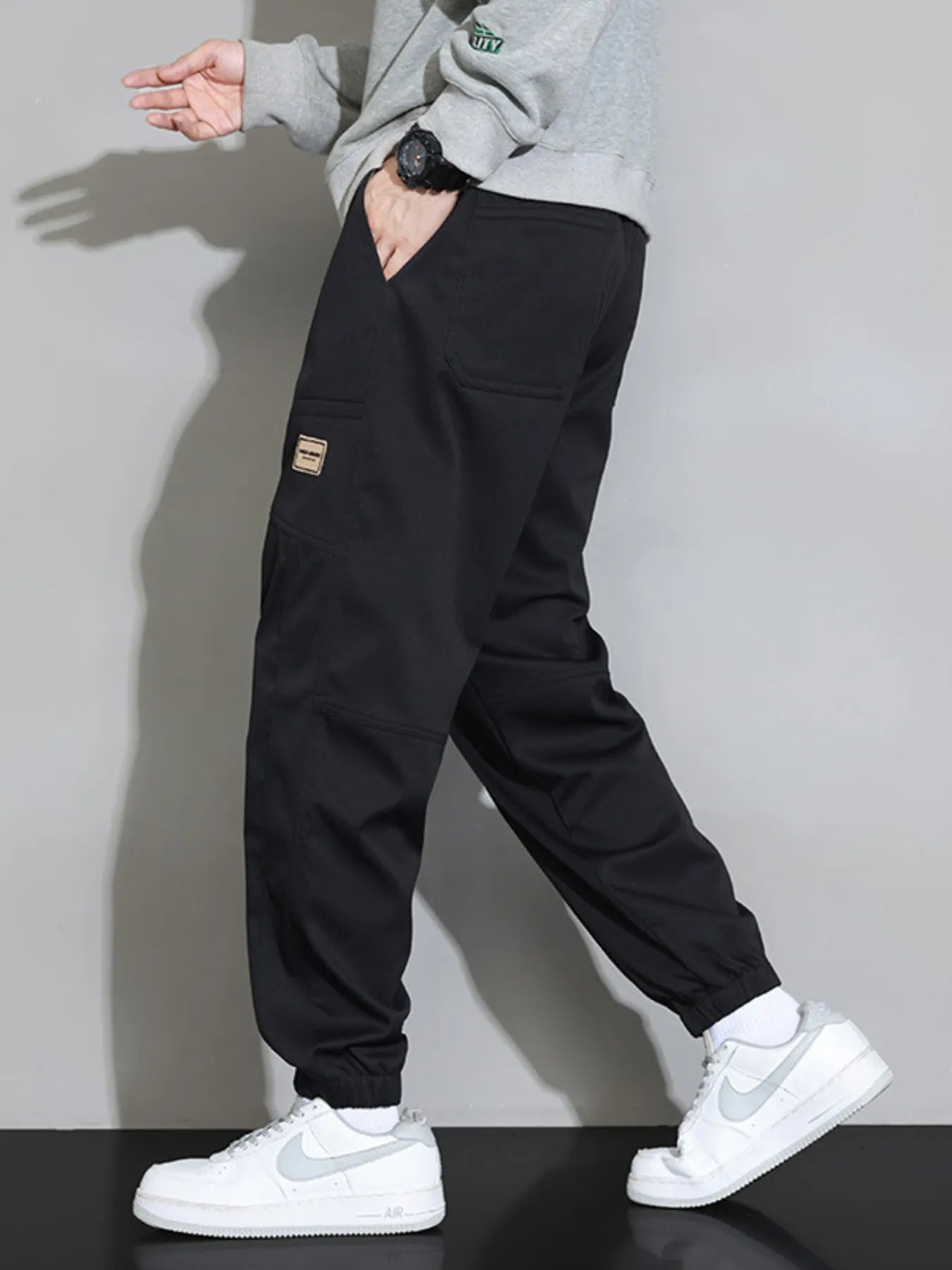 Men's Plus Size Drawstring Loose Fit Pants