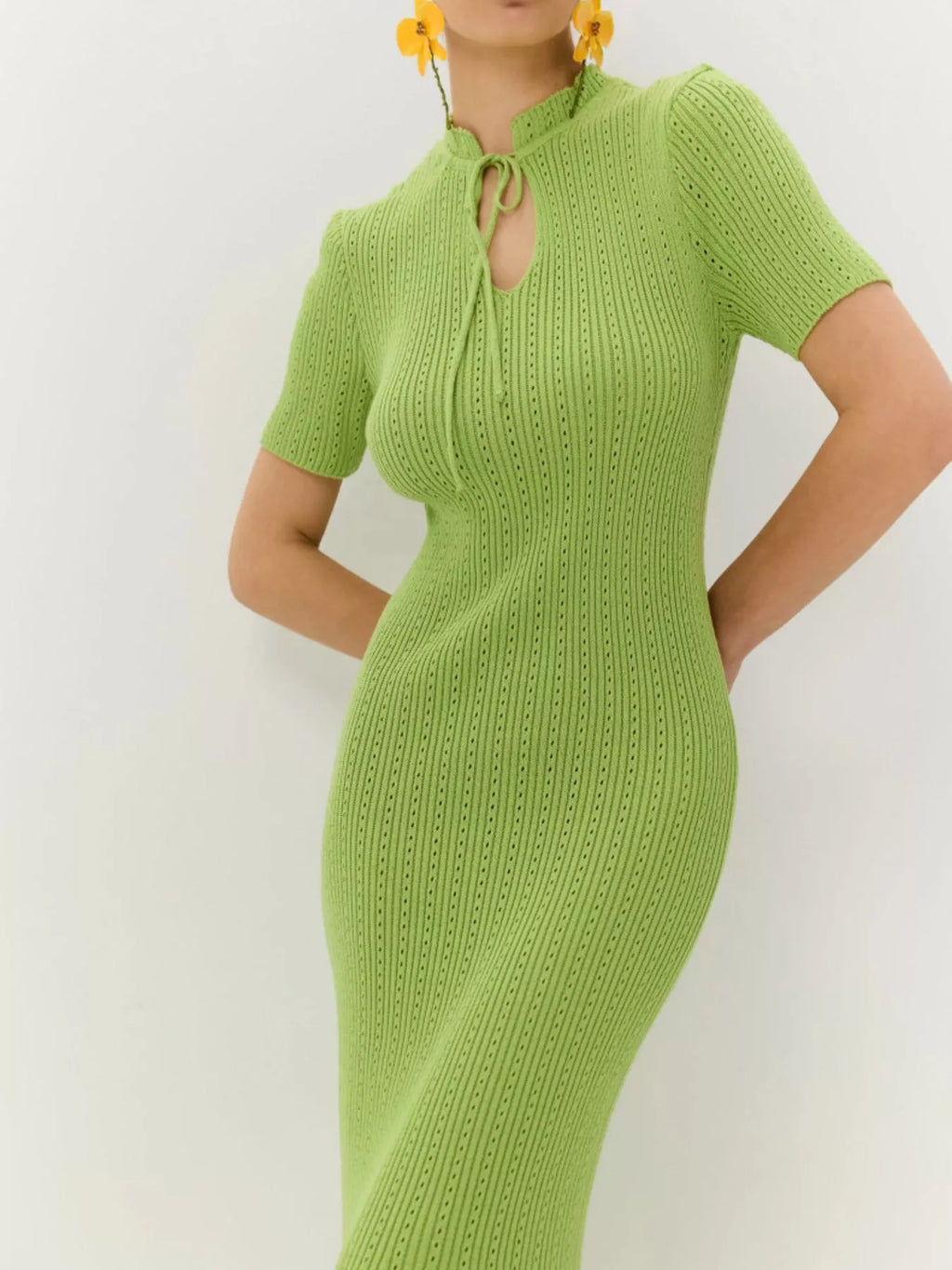 Short Sleeve Knitted Mermaid Dress