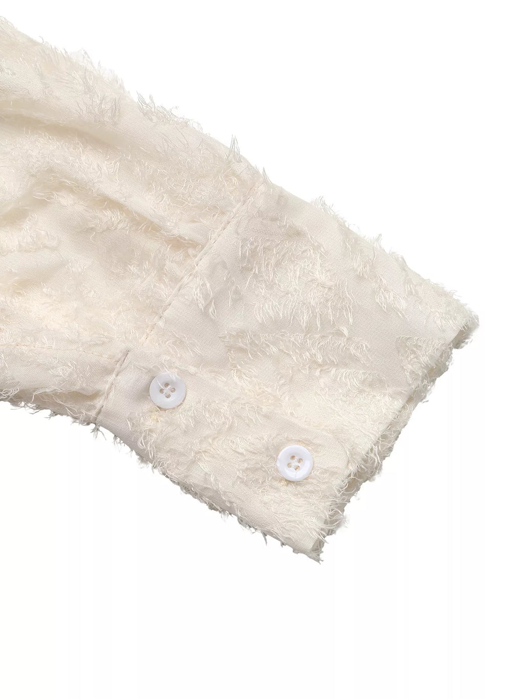 Textured Long Sleeve Button-Up Shirt