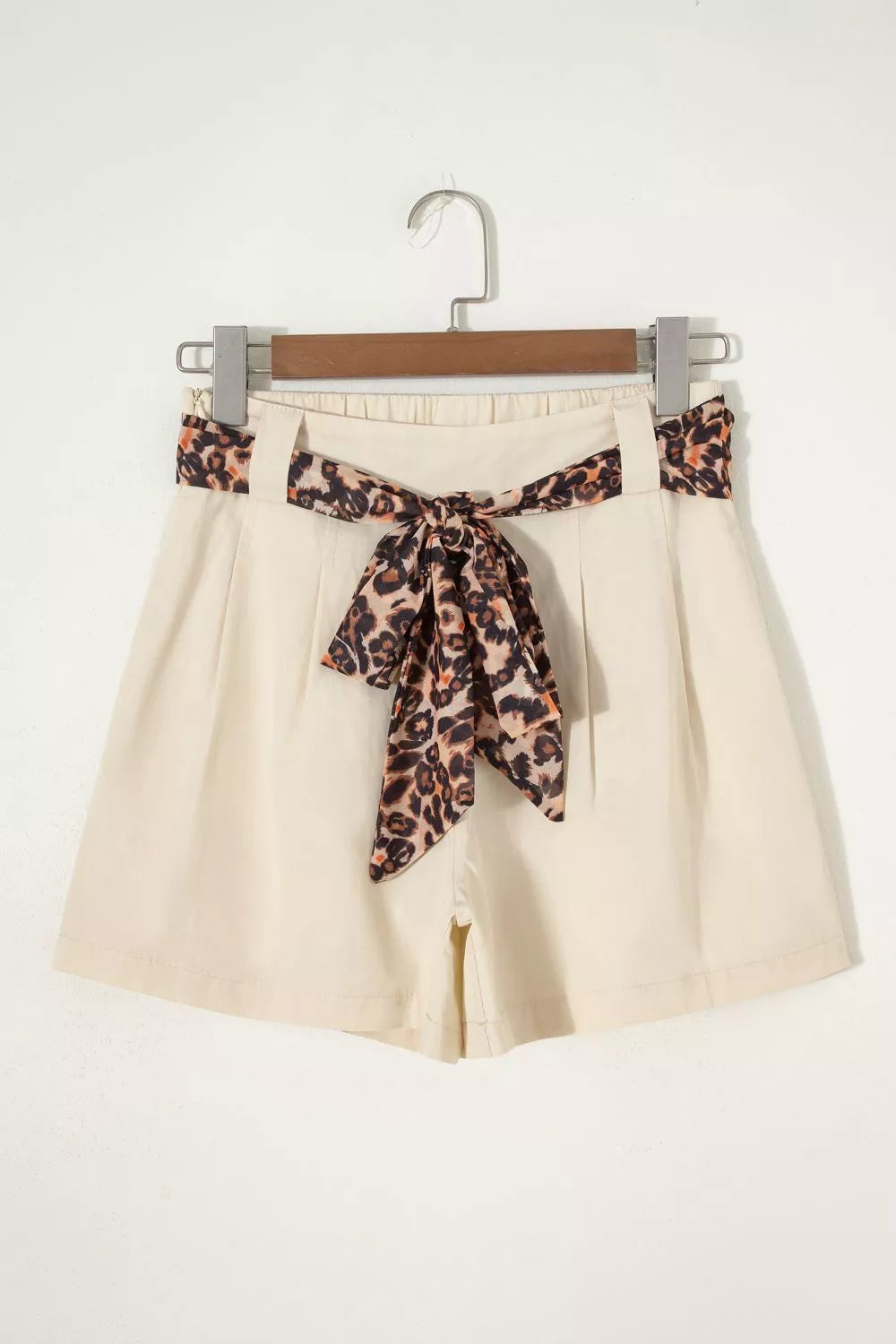 High-Waisted Pleated Shorts