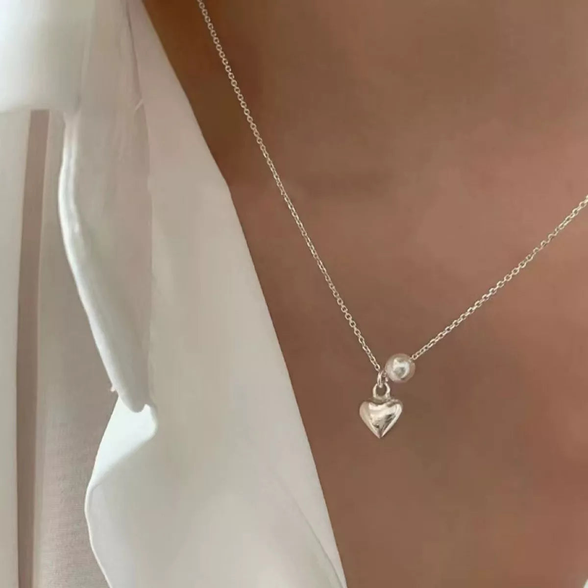 925 Sterling Silver Heart Necklace