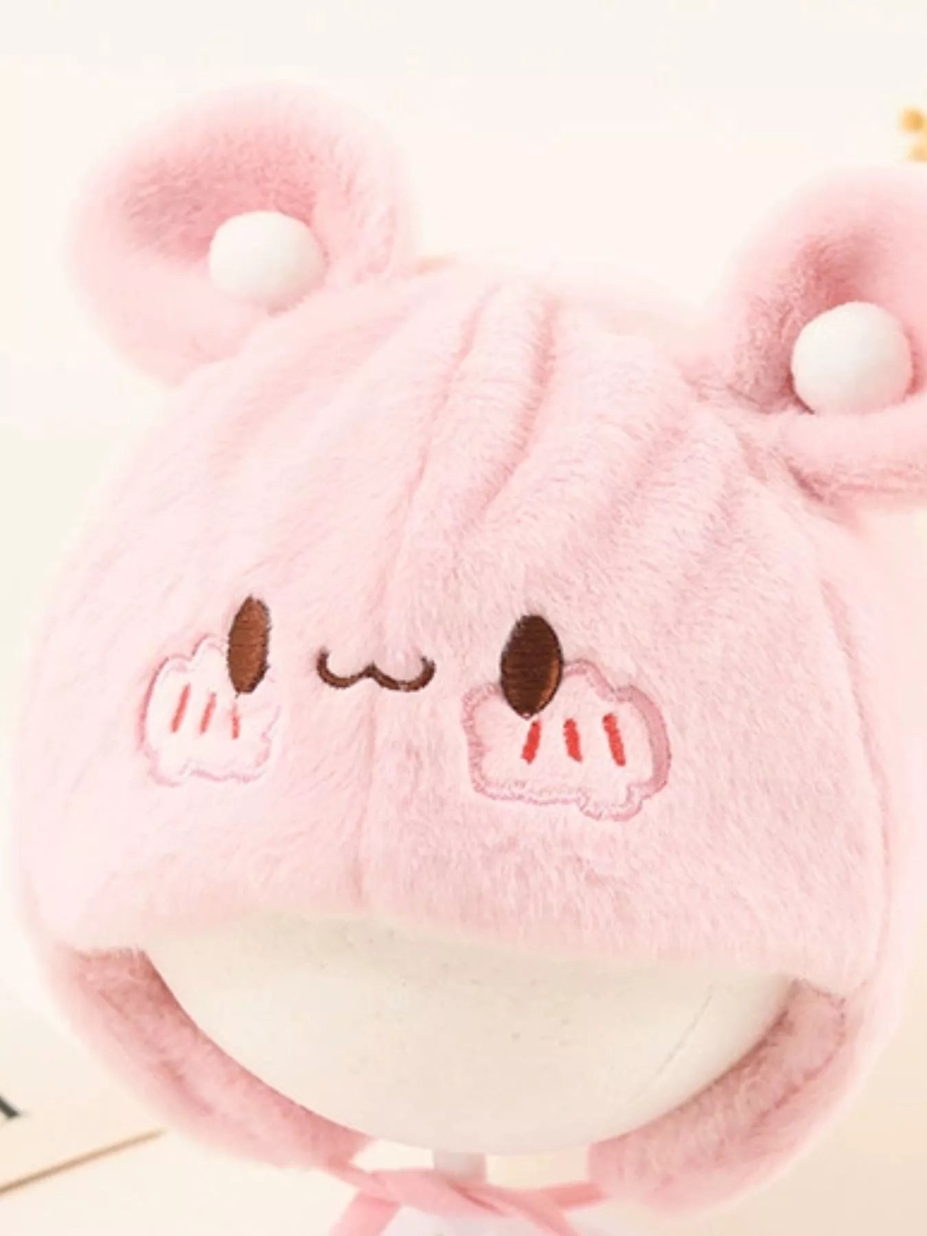 Children's Cute Bear Ear Plush Hat