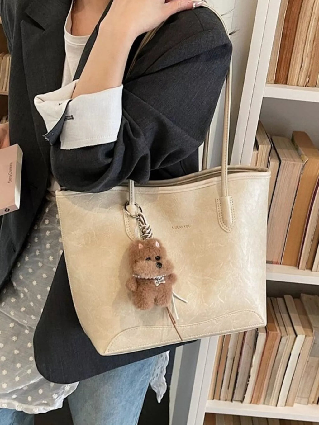 Teddy Bear Charm Tote Bag