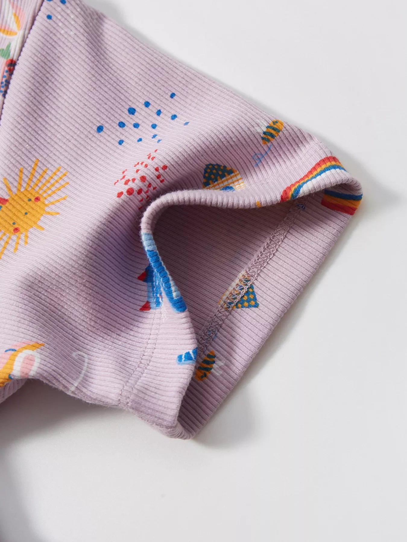 Children's Cartoon Print Button Front Casual Dress