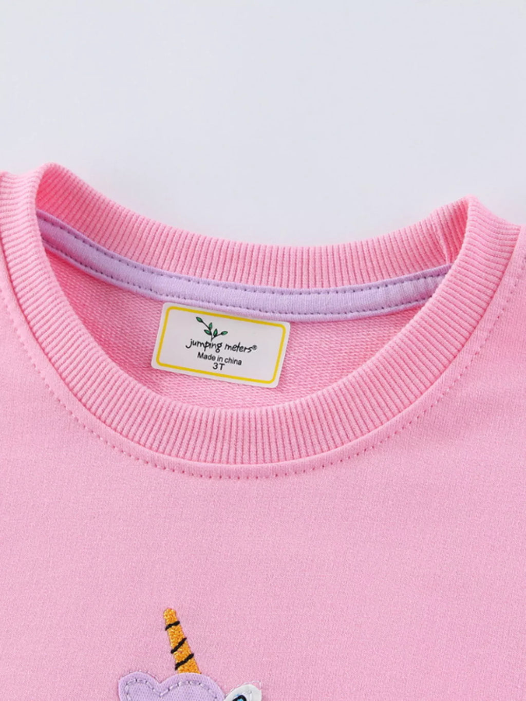 Children's Cute Unicorn Patch Crewneck Sweatshirt