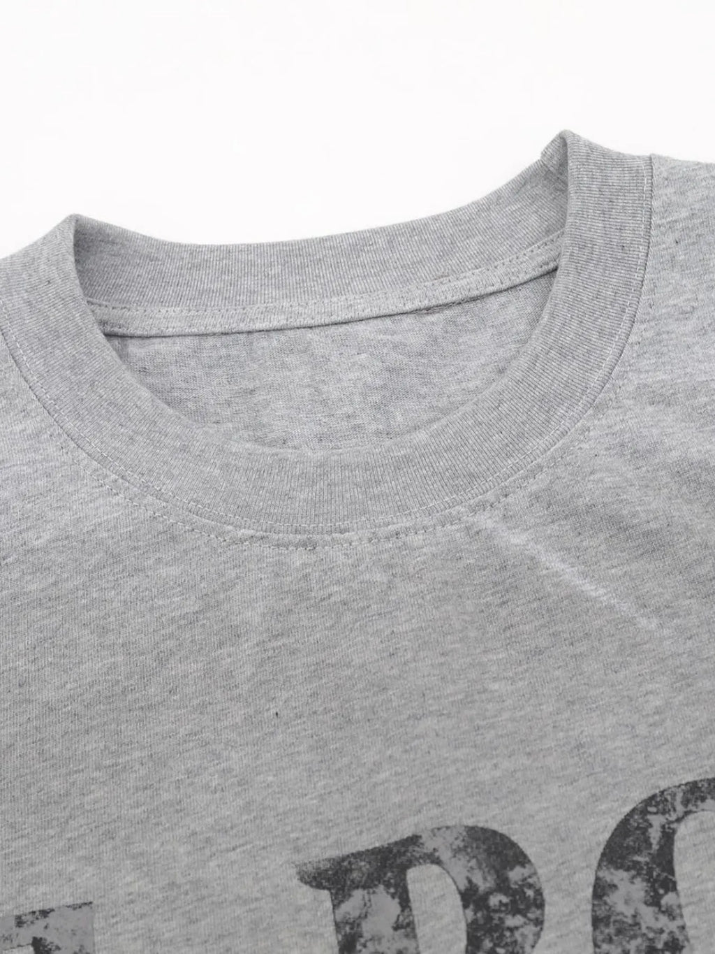 Men's Letter Graphic Round Neck Short Sleeve T-Shirt