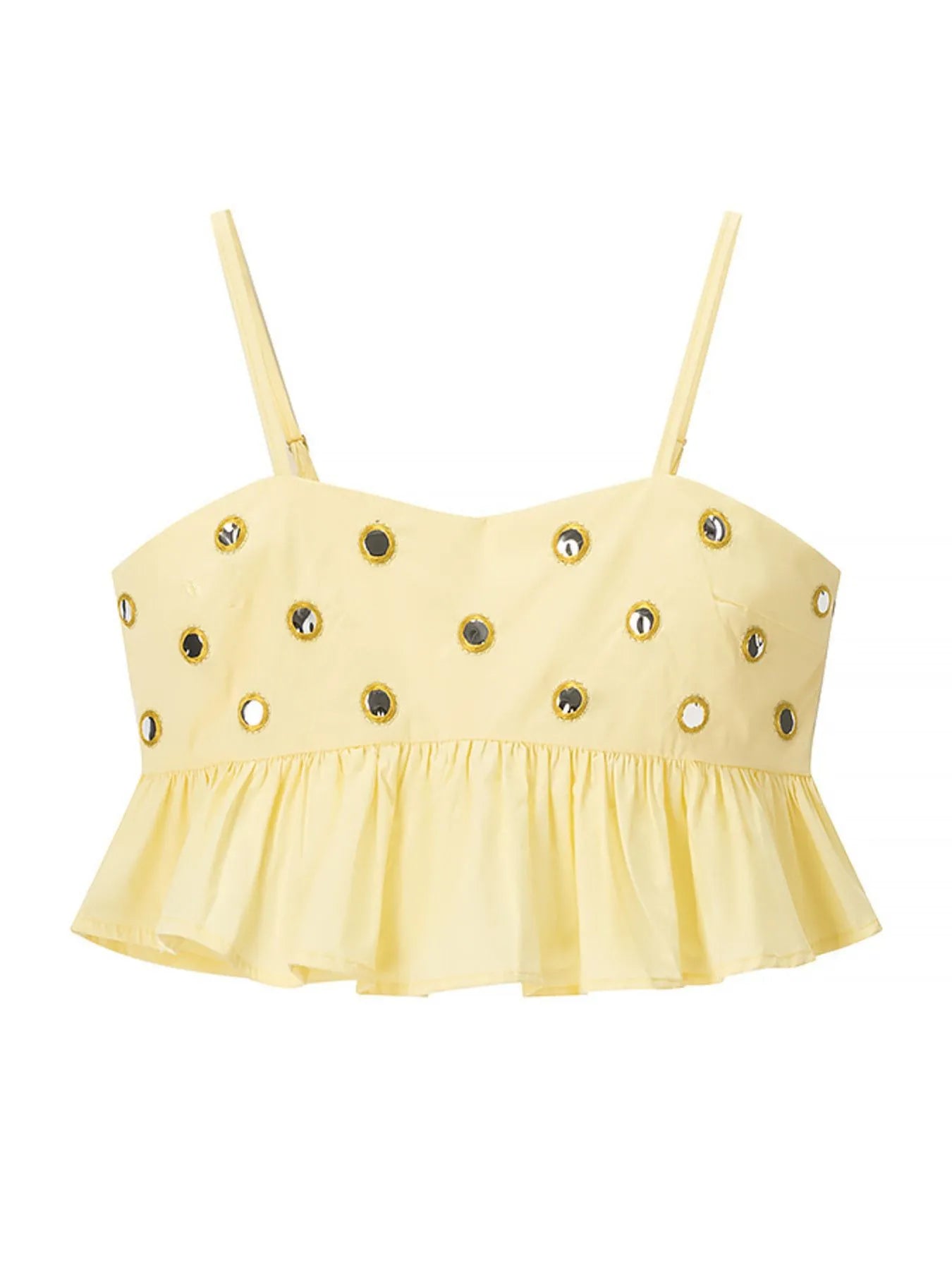 Eyelet Cami and Bubble Skirt Set