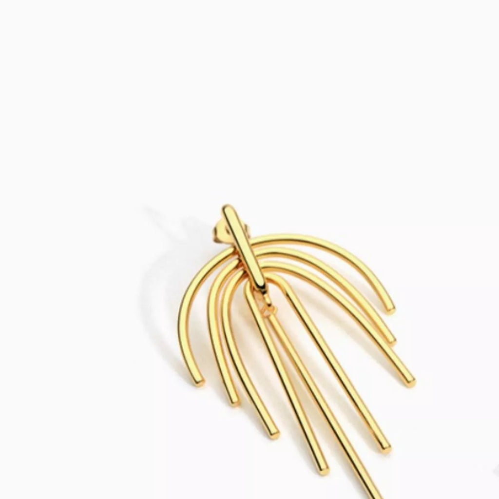 18K Gold-Plated Geometric Earrings