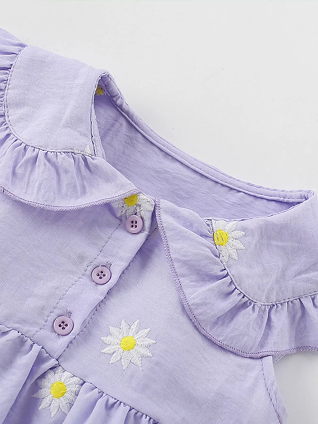 Children's Daisy Peter Pan Collar Sleeveless Dress