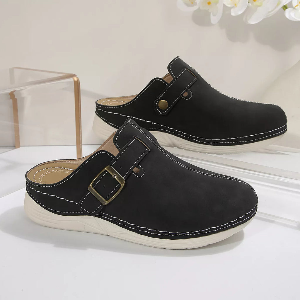 Buckle Accent Slip-Ons