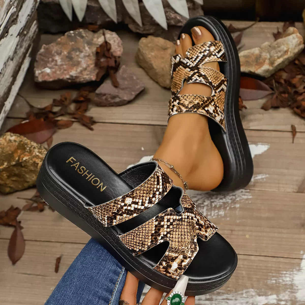 Open Toe Platform Sandals