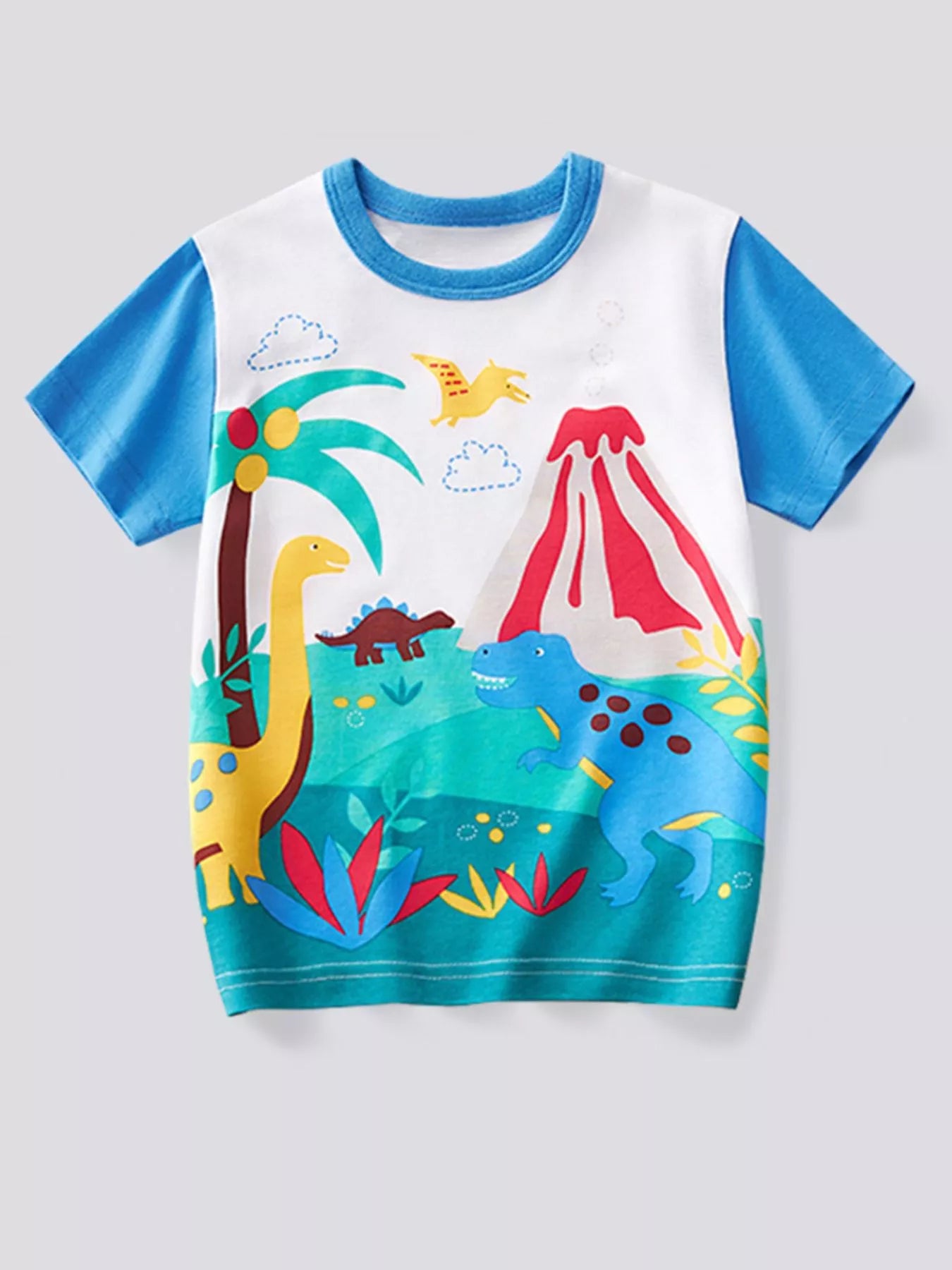 Children's Dinosaur Print Short Sleeve T-Shirt
