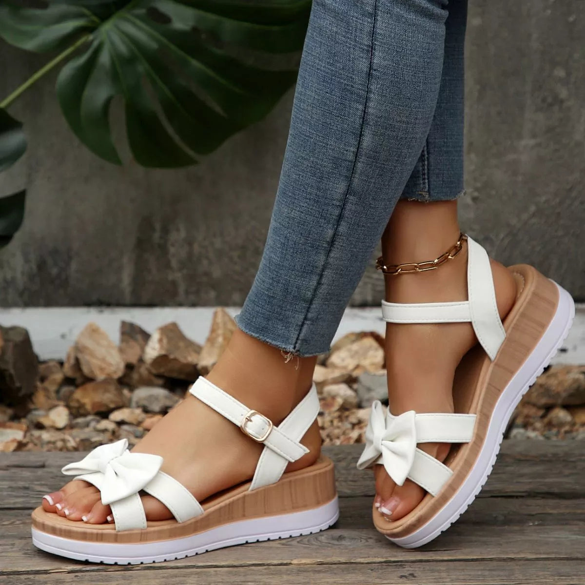 Open Toe Wedge Sandals