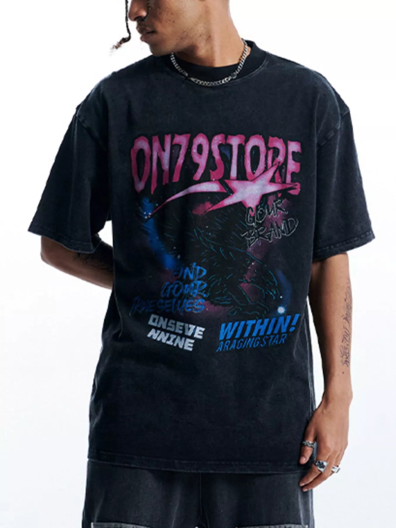 Men's Vintage Graphic Oversized T-Shirt