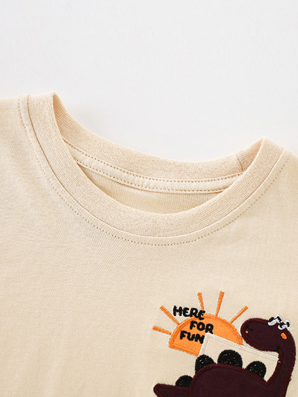 Children's Dinosaur Round Neck Tee and Shorts Set