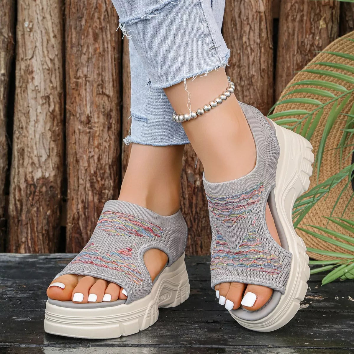 Open Toe Platform Sandals