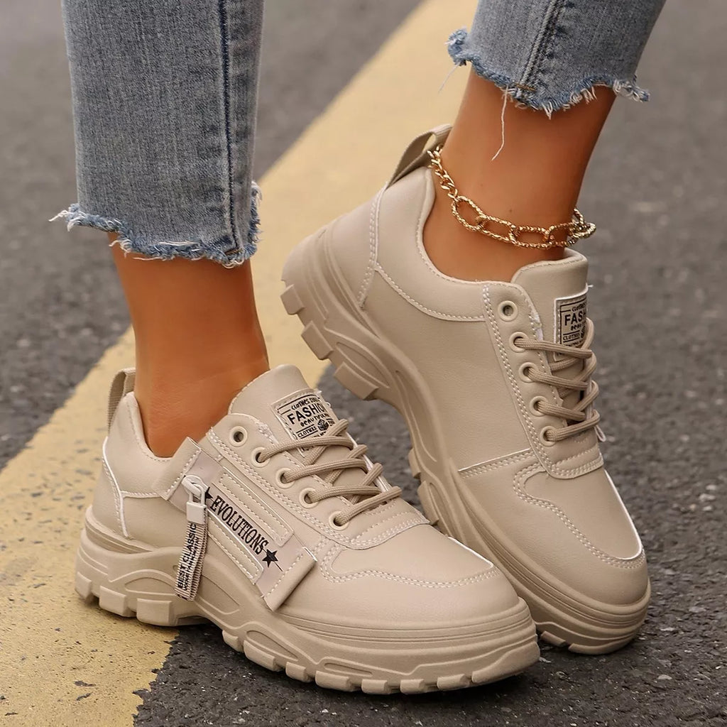 Lace Up Round Toe Athletic
