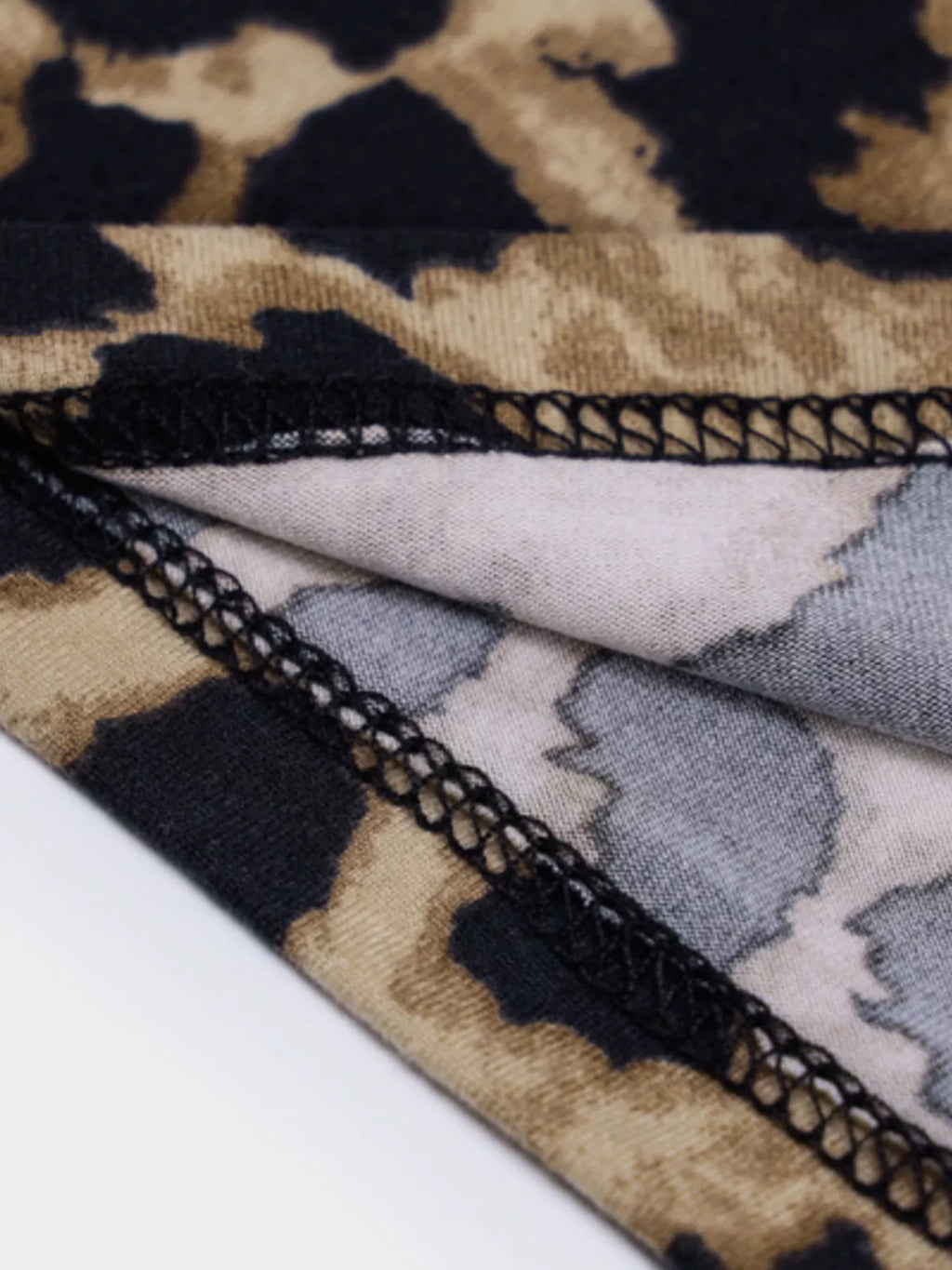 Leopard Print Spaghetti Strap Midi Dress