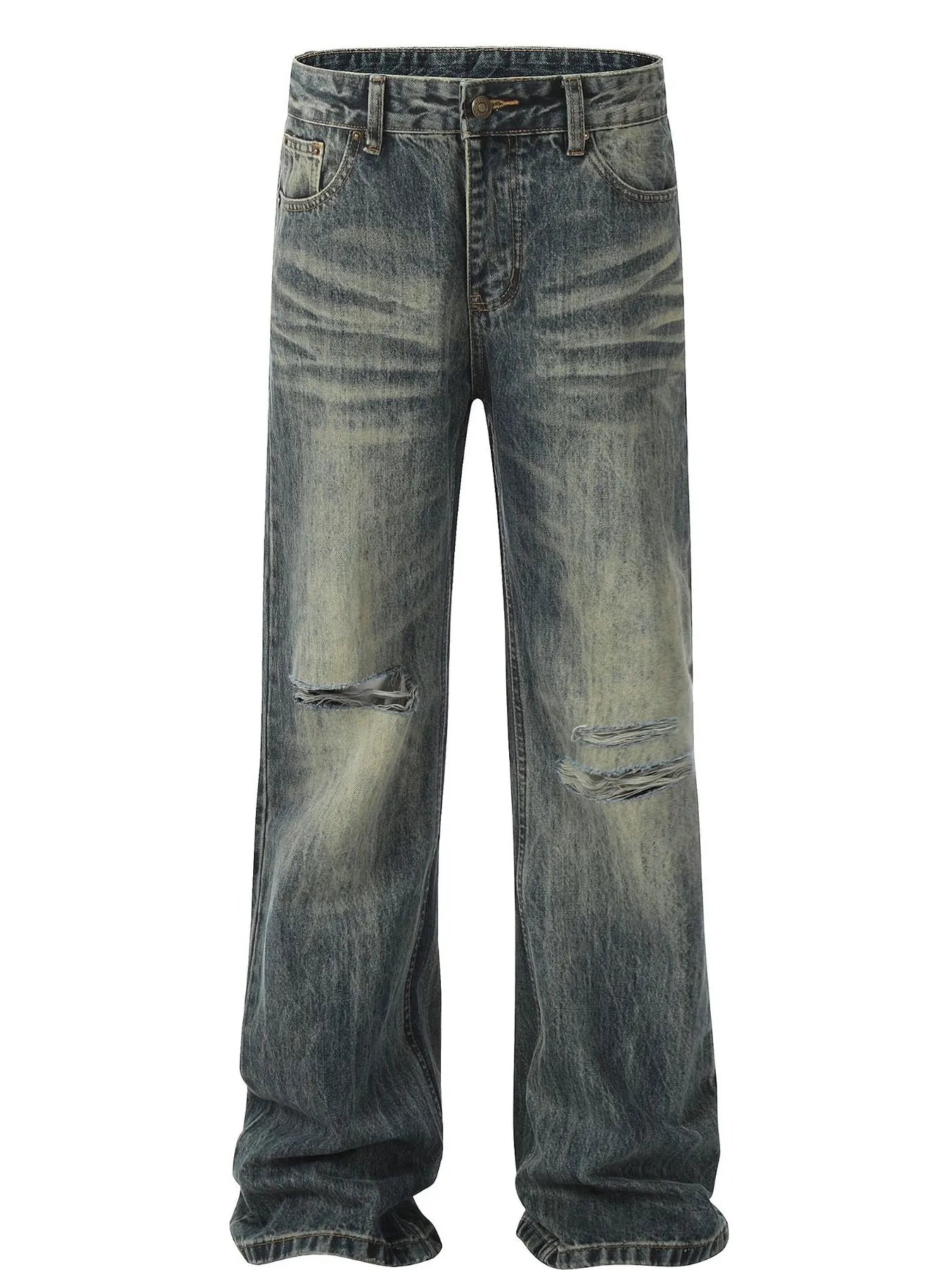 Men's Distressed Loose Fit Jeans
