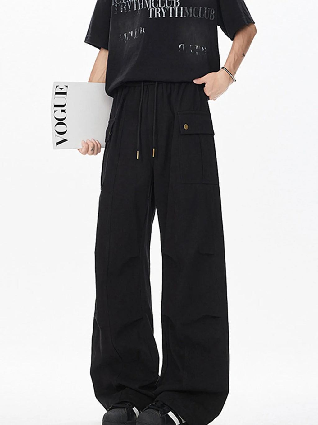 Men's Drawstring Cargo Pants